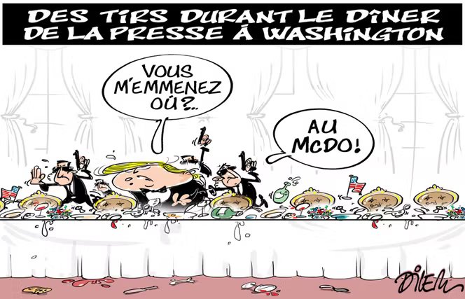Le dessin paru en une du « Monde » daté du mercredi 29 avril, signé par le dessinateur algérien Dilem.