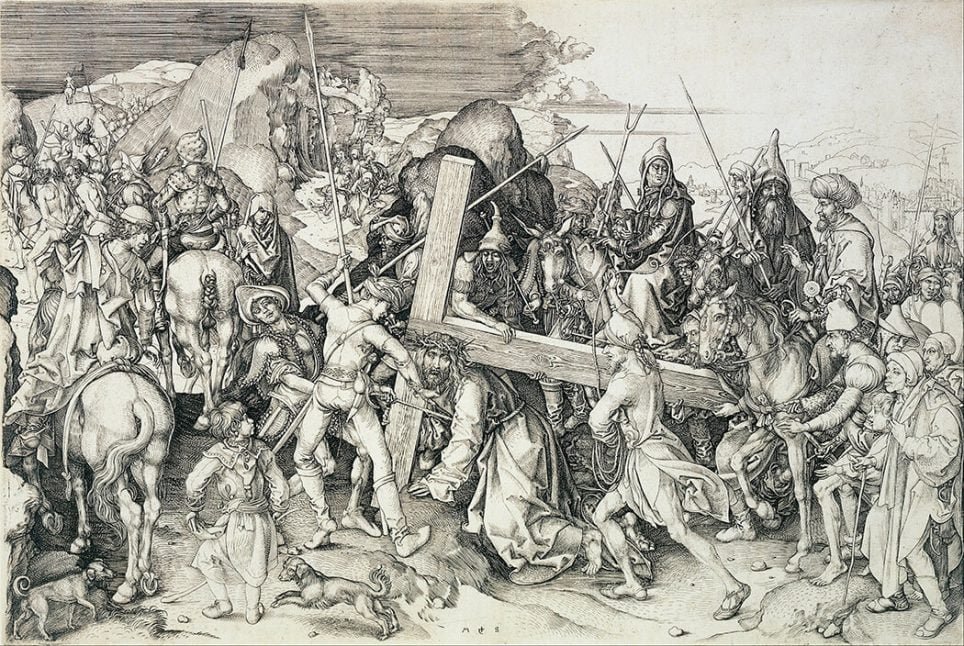 Martin Schongauer en 2 minutes 2 Martin Schongauer, Le Grand Portement de Croix