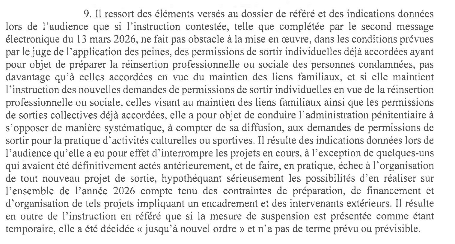 FLASH : Le Conseil d’État suspend l’instruction de G. Darmanin relatives aux activités sportives et culturelles en prison 1 Capture d’écran 2026-05-05 à 16.26.48
