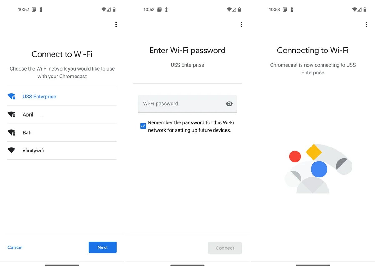 Wi-Fi connecting setup