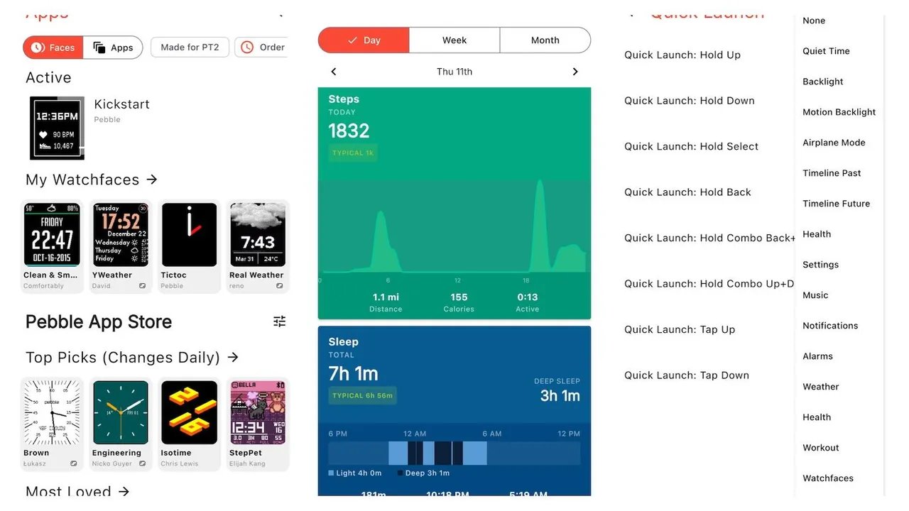 L’application Pebble pour smartphone est indispensable pour utiliser votre Pebble Time 2