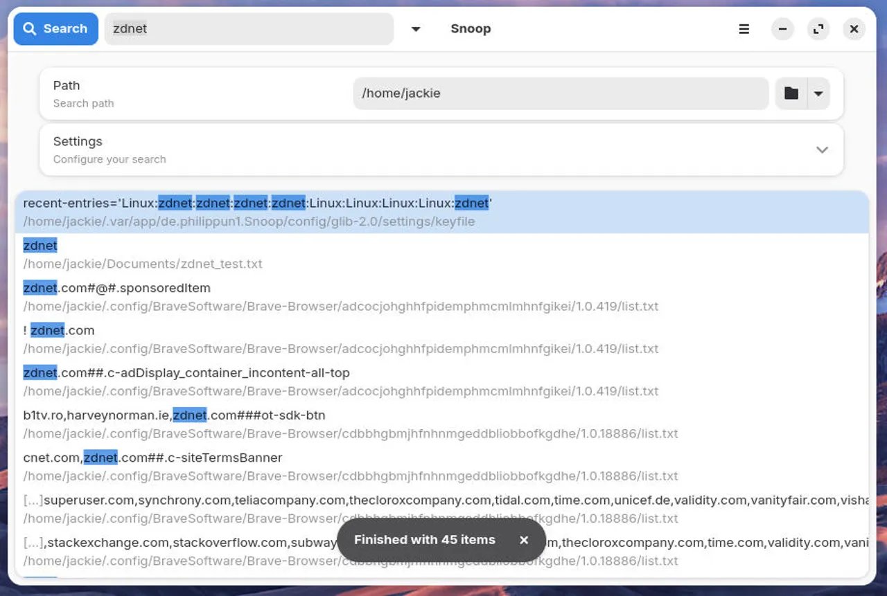 Mes outils de recherche préférés sous Linux pour retrouver plus facilement vos fichiers, sans avoir à passer par la ligne de commande 5 snoop