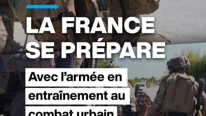 La France se prépare avec l’armée de terre en entraînement au combat urbain