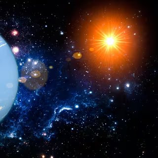 Un vue d'artiste de Neptune. © mode_list, Adobe Stock