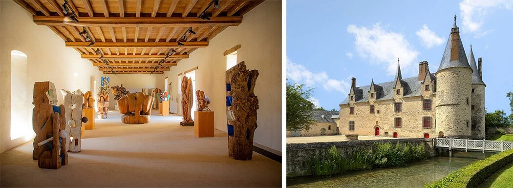 Exposition des œuvres de Claude Viallat au château du Bois Orcan