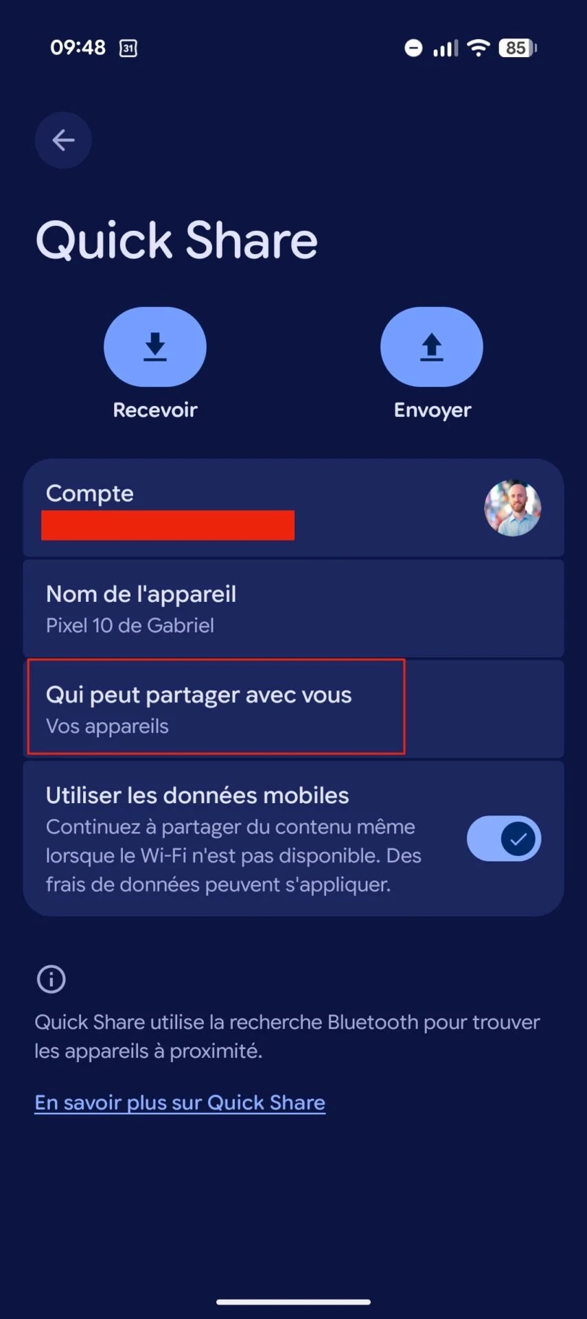 Google Pixel Quick Share 4