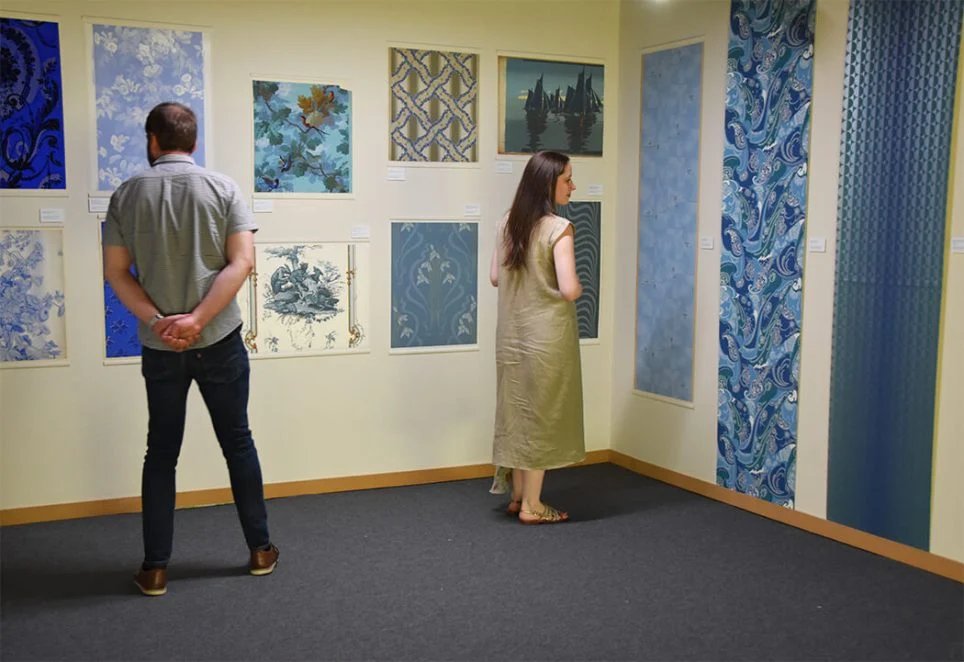 Une salle du musée du Papier peint – la commanderie à Rixheim