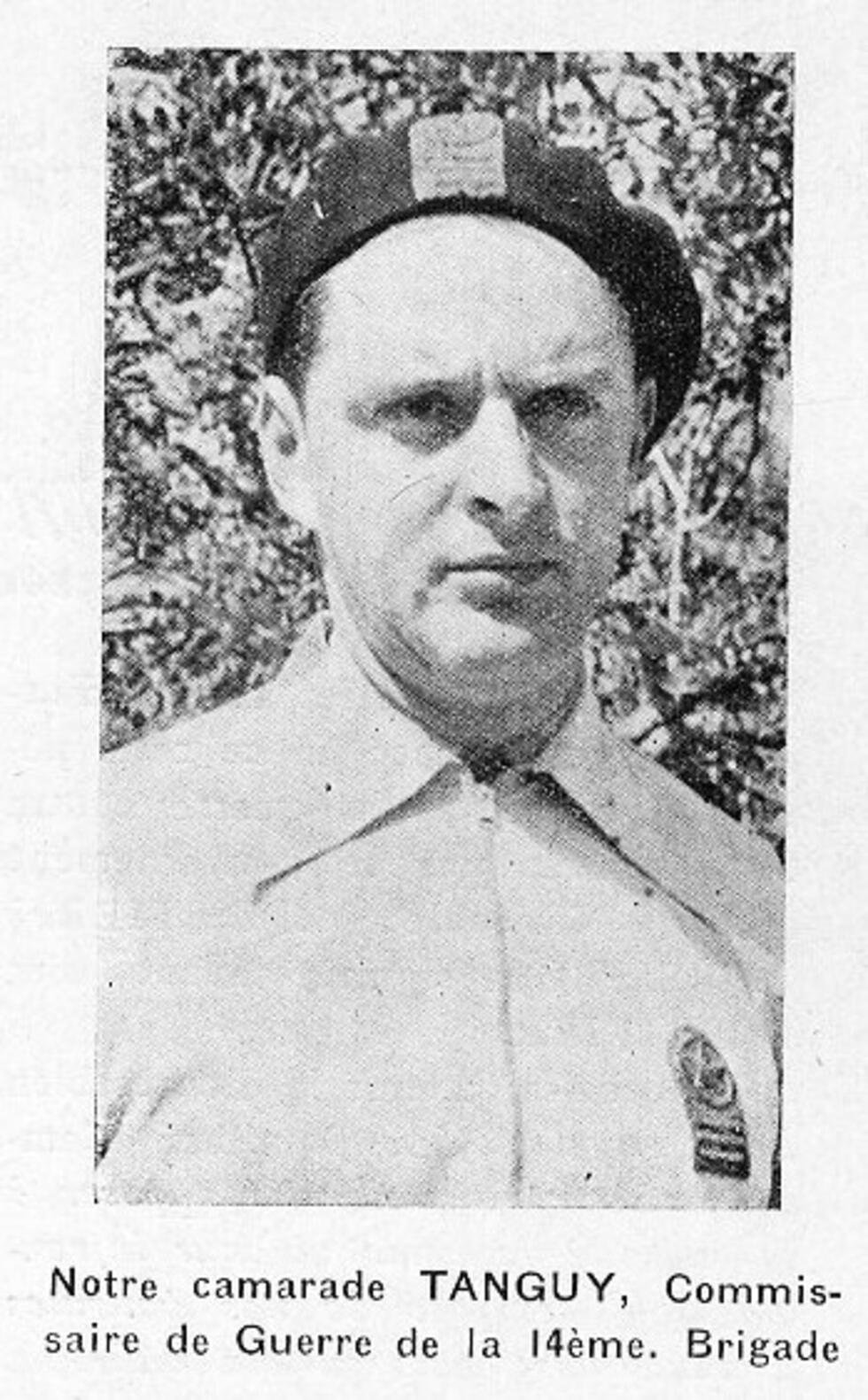 Un portrait d'Henri Rol-Tanguy diffusé dans le numéro du 26 juillet 1938 du journal "Volontaire de la Liberté" de la 14e Brigade internationale.