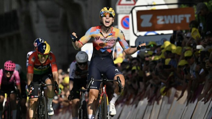 Tour de France Femmes : Lorena Wiebes s'adjuge la première étape et le maillot jaune
