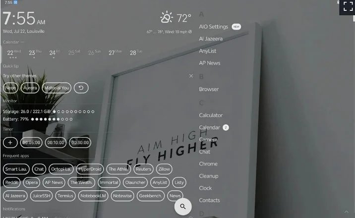 aio launcher 7