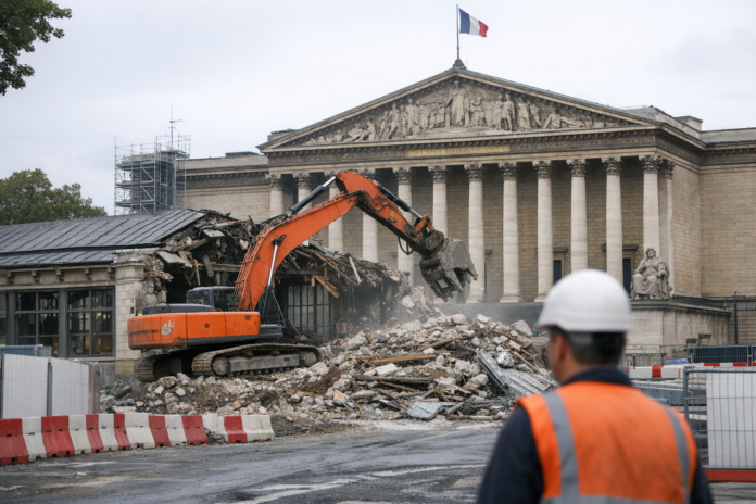 53 millions d’euros pour démolir: la rénovation du pavillon d’accueil de l’Assemblée nationale au cœur d’une polémique politique 53 millions d’euros pour démolir: la rénovation du pavillon d’accueil de l’Assemblée nationale au cœur d’une polémique politique