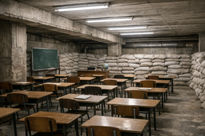 À Odessa, l'école entre abris et normalité fragile À Odessa, l'école entre abris et normalité fragile