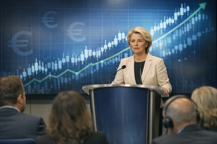Von der Leyen exhorte à canaliser 10 000 milliards d’épargne vers les entreprises européennes Von der Leyen exhorte à canaliser 10 000 milliards d’épargne vers les entreprises européennes