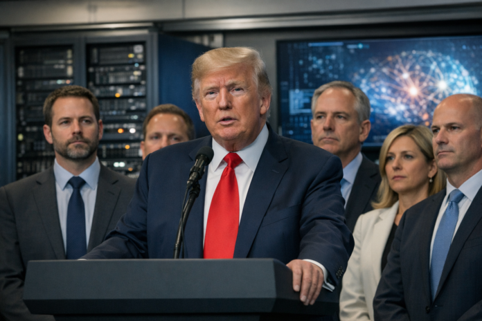 Trump orchestre une régulation volontaire des géants de l'IA aux États-Unis