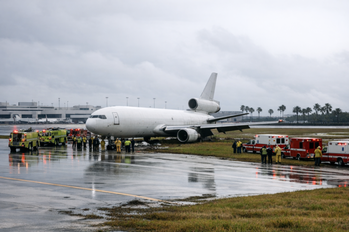 Un avion d'Amazon quitte la piste à Miami : cinq blessés, bilan provisoire