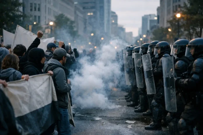 Violences du 17 octobre : les revendications étouffées par les heurts Violences du 17 octobre : les revendications étouffées par les heurts