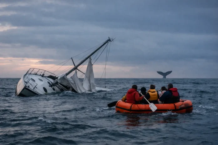 Voilier heurté par des cachalots dans le Pacifique Sud : quatre marins s'en sortent, le bateau coule